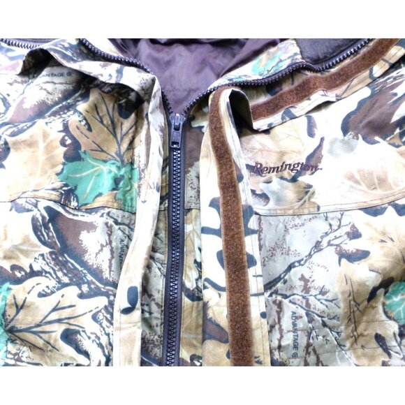 Remington Mens XXL Camouflage Outdoor Hooded Rain Jacket Nylon PVC Backing *Flaw - Picture 8 of 16